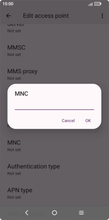 Key in 15 and press OK.
