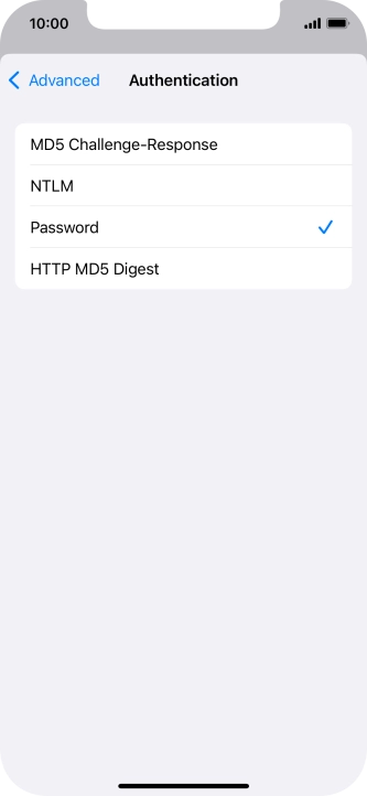 Press Password.
