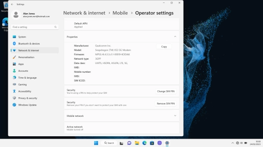 Click Mobile network.