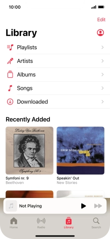 Press Playlists.