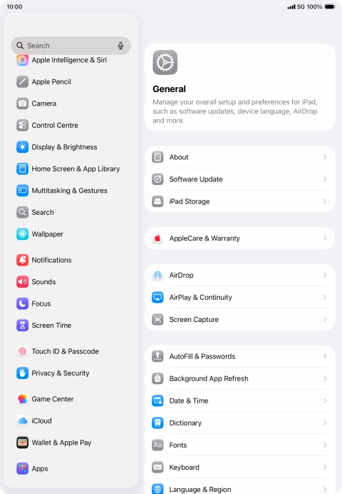 Press Touch ID & Passcode.