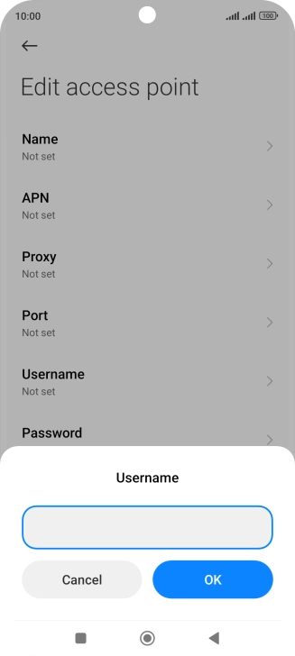 Key in wap and press OK. Key in wap and press OK.