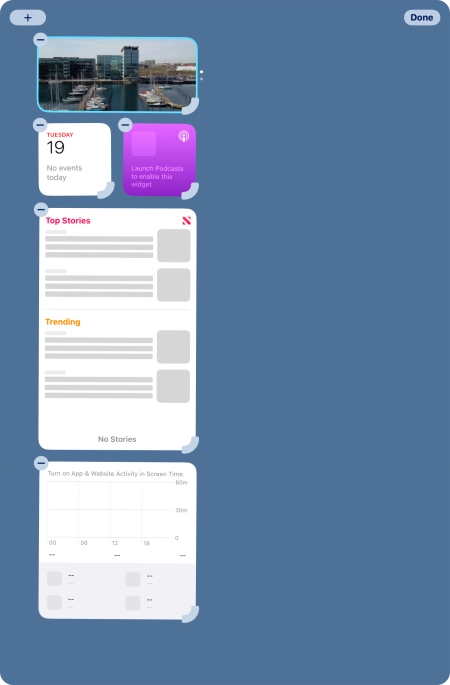 Press the add icon. Press the add icon.