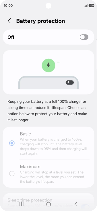 Press the indicator to turn the function on or off. Press the indicator to turn the function on or off.