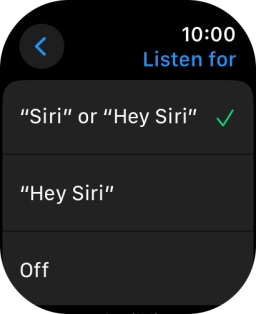 Press the required setting to turn the function on or off.