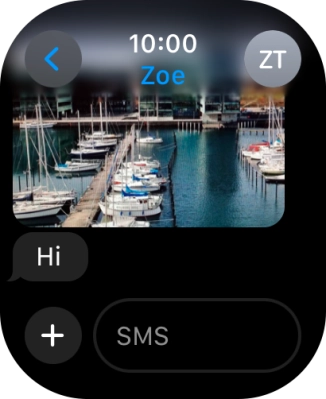 Press SMS.