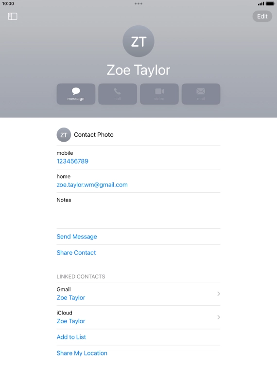Press the Home key to return to the home screen.
