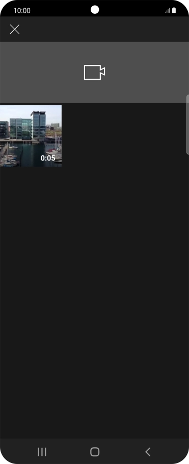 Press the required video clip.