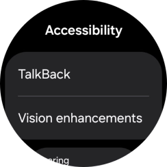 Press TalkBack and follow the instructions on the screen to turn the function on or off.
