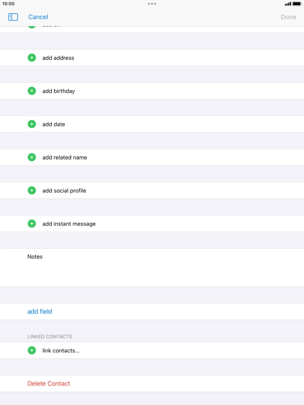Press link contacts....