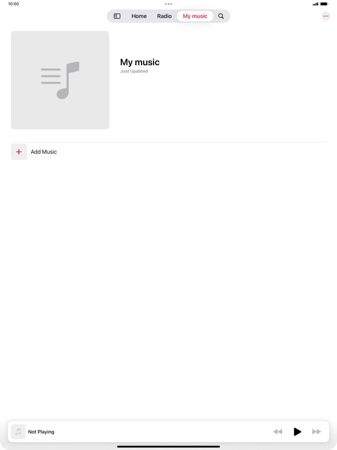 Press Add Music.