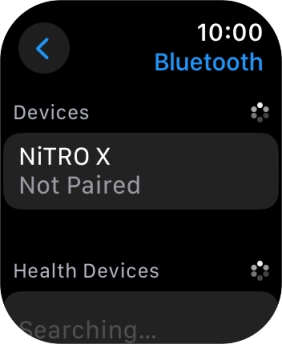 Press the required Bluetooth device.