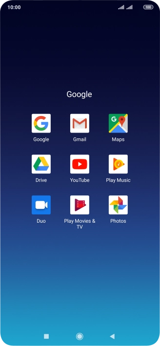 Press Gmail. Press Gmail.