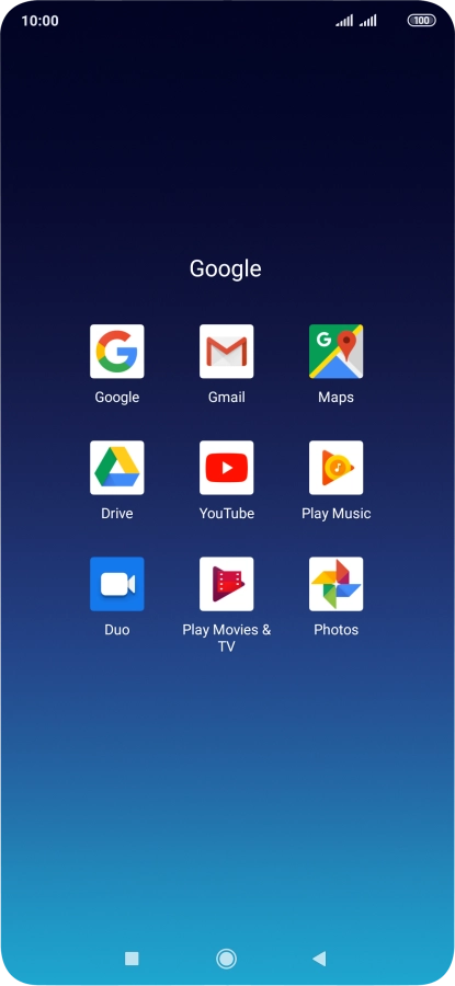 Press Gmail. Press Gmail.
