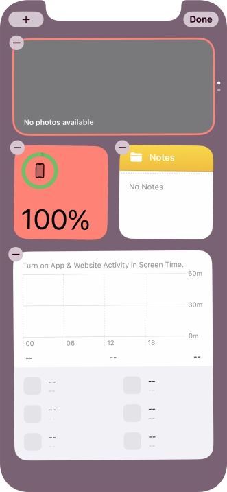 Press the add icon.