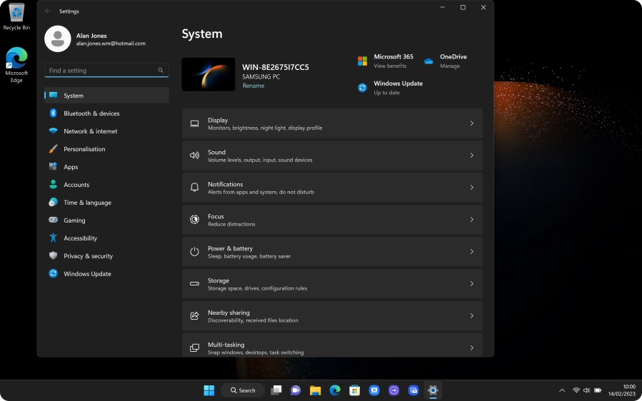 Click Windows Update.