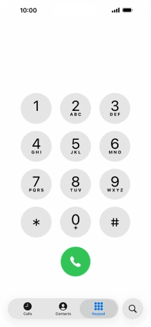 Key in **21*+447836121121# and press the call icon.