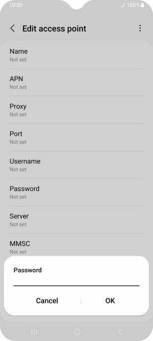 Key in wap and press OK. Key in wap and press OK.
