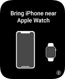 Place your Apple Watch next to your phone. Place your Apple Watch next to your phone.