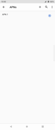 Press the new data connection icon.