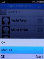 Select Mark all.