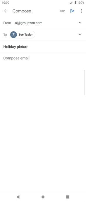 Press the text input field.