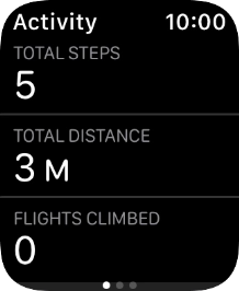 Keep sliding upwards and follow the instructions on the screen to see an activity summary for the current week or to adjust the daily activity goal. Keep sliding upwards and follow the instructions on the screen to see an activity summary for the current week or to adjust the daily activity goal.