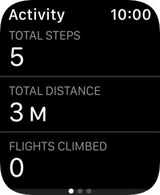 Keep sliding upwards and follow the instructions on the screen to see an activity summary for the current week or to adjust the daily activity goal. Keep sliding upwards and follow the instructions on the screen to see an activity summary for the current week or to adjust the daily activity goal.