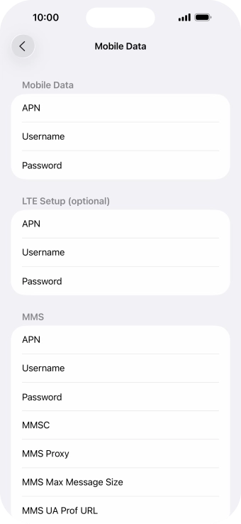 Press APN and key in wap.vodafone.co.uk.