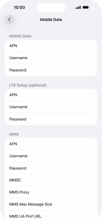Press APN and key in wap.vodafone.co.uk.