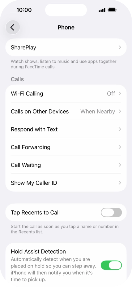 Press Wi-Fi Calling.