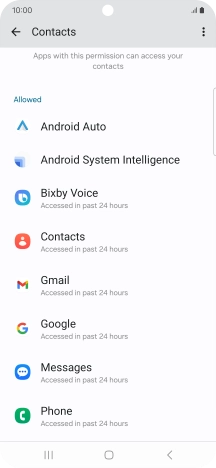 Press the required app. Press the required app.
