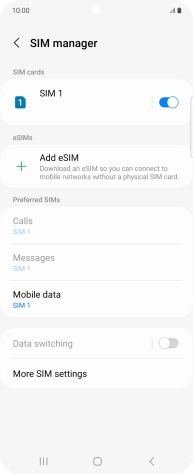 Press the Home key to return to the home screen.