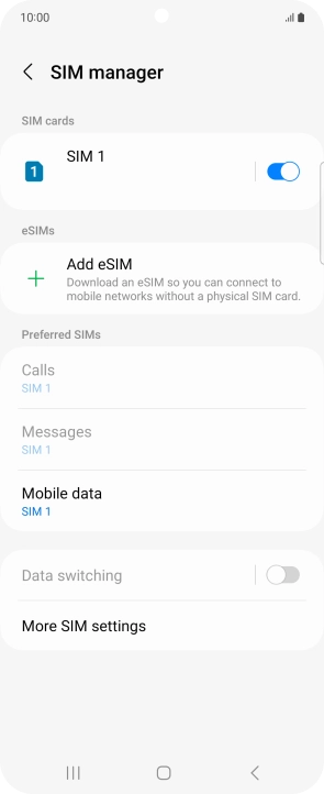 Press the Home key to return to the home screen.