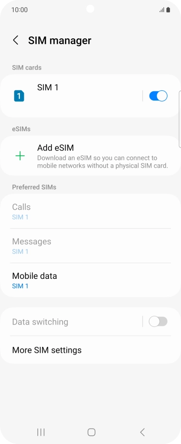 Press the Home key to return to the home screen.