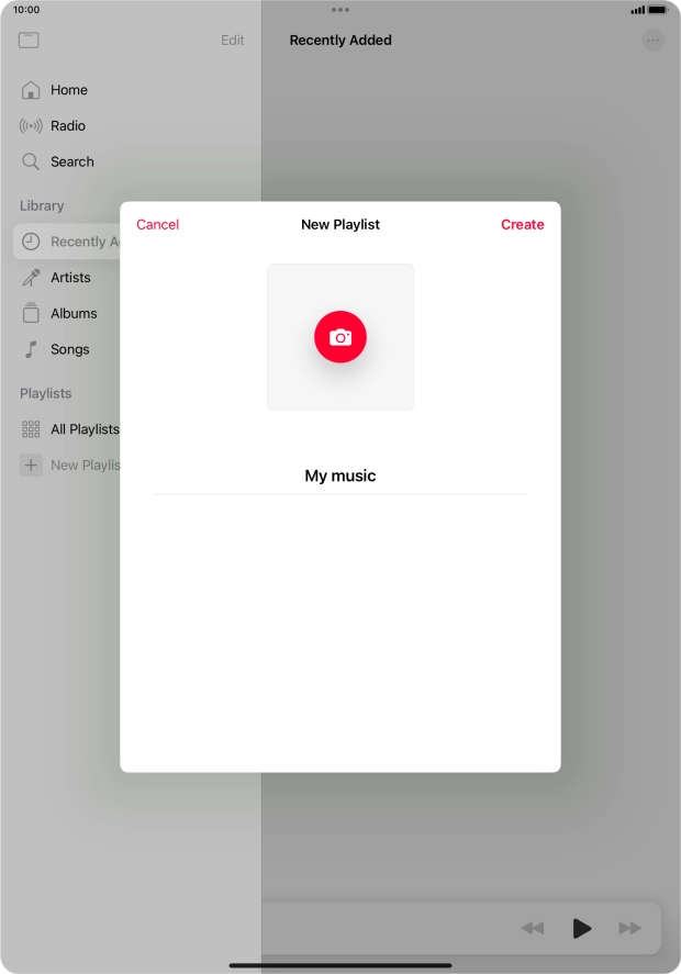 Press Create. Press Create.