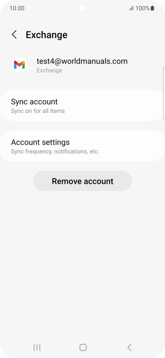 Press Remove account. Press Remove account.