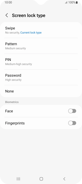 Press Fingerprints.