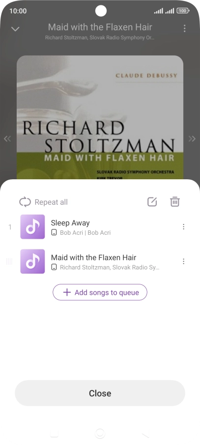 Press the add icon.