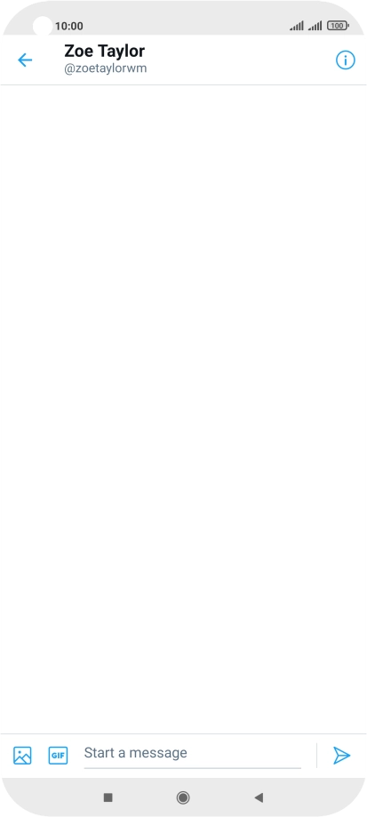 Press the text input field.