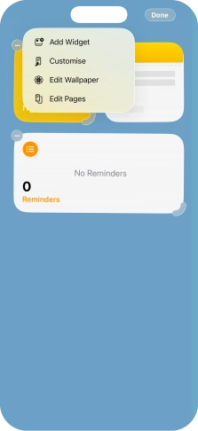 Press Add Widget.