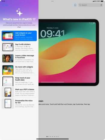 Slide your finger upwards starting from the bottom of the screen to return to the home screen.