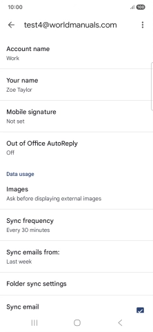 Press Account name and key in the required name.