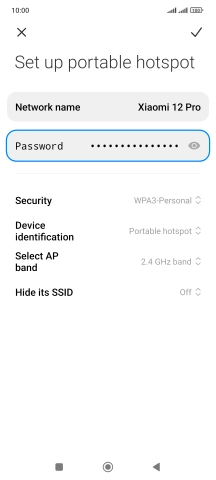 Press Password and key in the required password. Press Password and key in the required password.