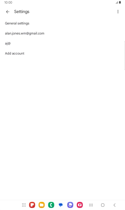 Press Add account.