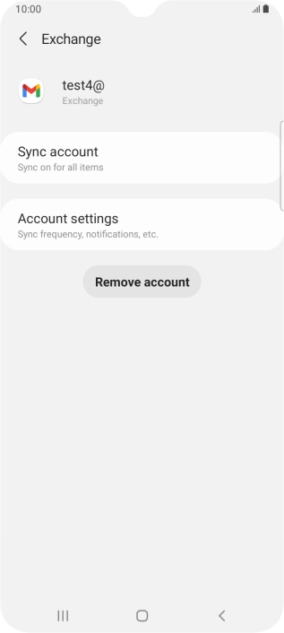 Press Remove account.