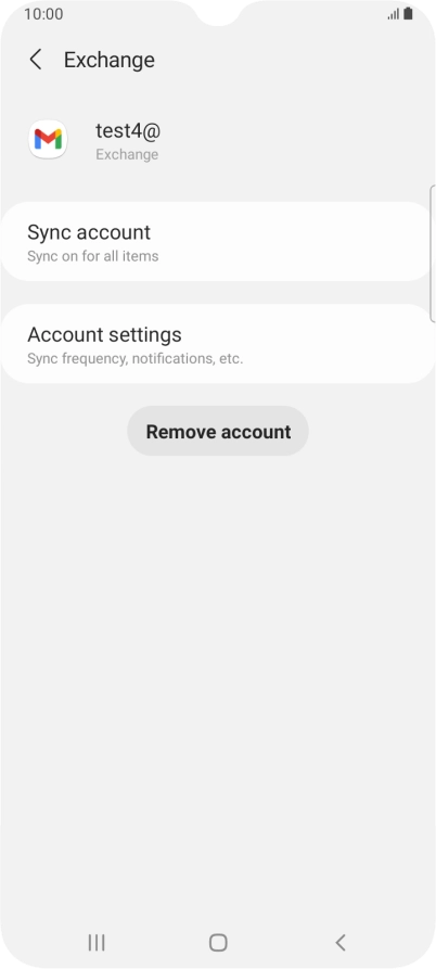 Press Remove account.