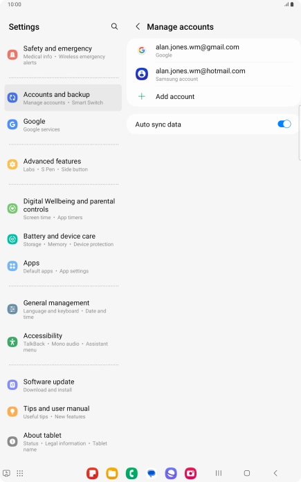 Press the Home key to return to the home screen.