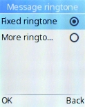 Select Fixed ringtones. Select Fixed ringtones.