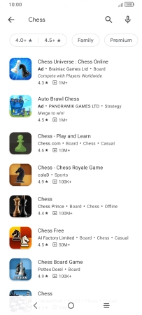 Press the required app. Press the required app.